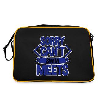 Désolé de ne pas pouvoir faire, Swim Meets 2 - Sac Retro - noir/or - Dos