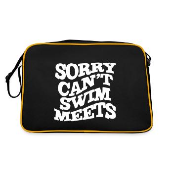 Désolé, je ne peux pas, Swim rencontre 4 - Sac Retro - noir/or - Dos