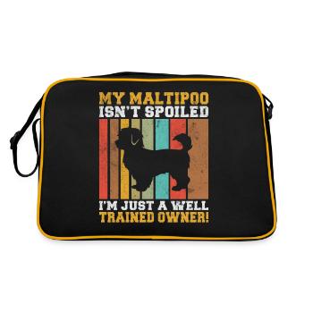 Cadeaux Maltipoo - Sac Retro - noir/or - Dos