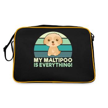 Cadeaux Maltipoo - Sac Retro - noir/or - Dos
