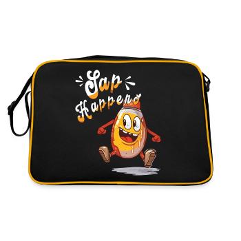 SAP Happens - Maple Tree - Sugar and Maple Syrup - Retro Bag - black/gold - Back