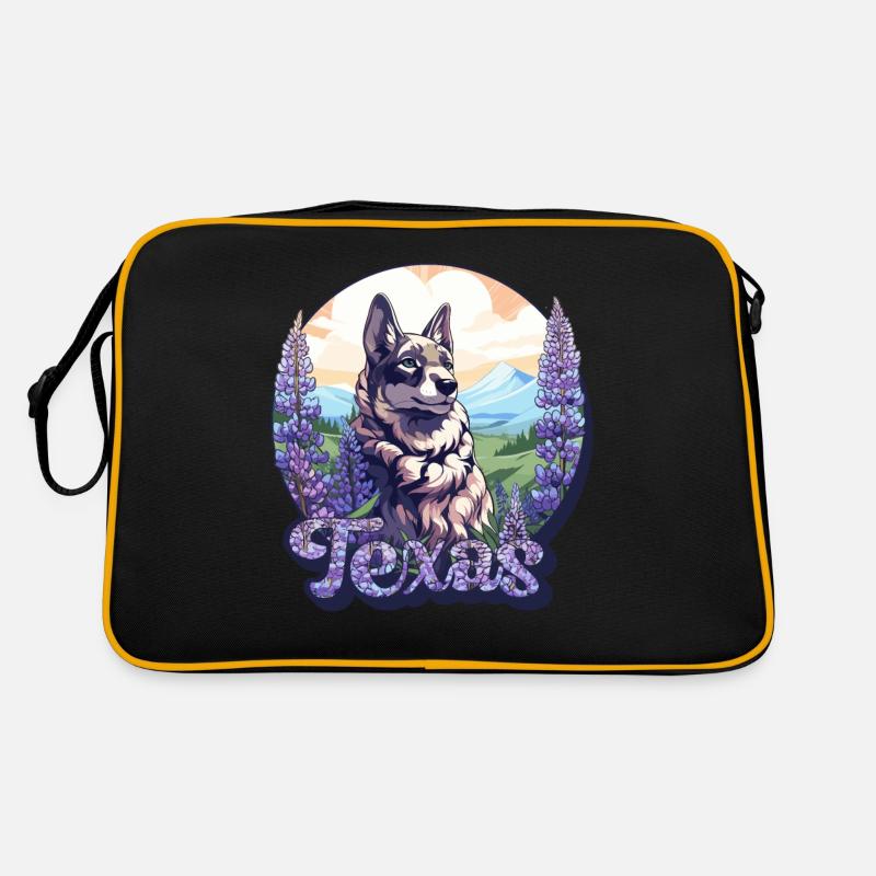 Texas Bluebonnet avec Floral Spring Texas Sac Retro
