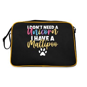Cadeaux Maltipoo - Sac Retro - noir/or - Dos