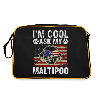 Cadeaux Maltipoo - Sac Retro - noir/or - Dos