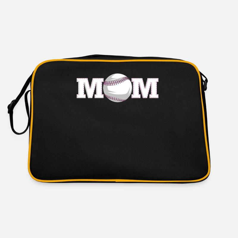 Baseball Baseball Mama - Retro Tasche - Schwarz/Gold