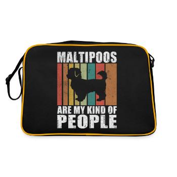 Cadeaux Maltipoo - Sac Retro - noir/or - Dos