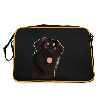 Hovawart propriétaire Farmer Dog Purebred Retro - Sac Retro - noir/or - Dos