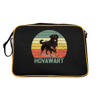 Hovawart propriétaire Farmer Dog Purebred Retro - Sac Retro - noir/or - Dos