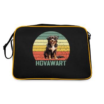Hovawart propriétaire chien fermier Pure race - Sac Retro - noir/or - Dos