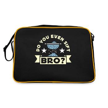 Anthropology Do You Even Sift Bro Archaeologist - Retro Bag - black/gold - Back