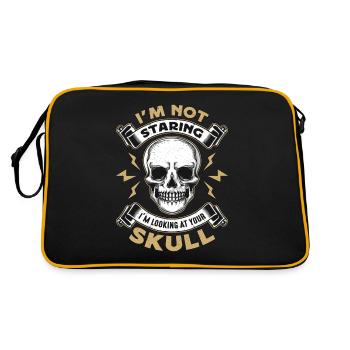 Anthropology I'm Not Staring I'm Looking Forensic - Retro Bag - black/gold - Back