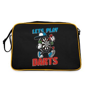 Target Sports Lets Play Darts Loves Dartboard - Sac Retro - noir/or - Dos