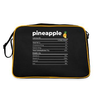 Nutrion Facts Pineapple - Retro Bag - black/gold - Back