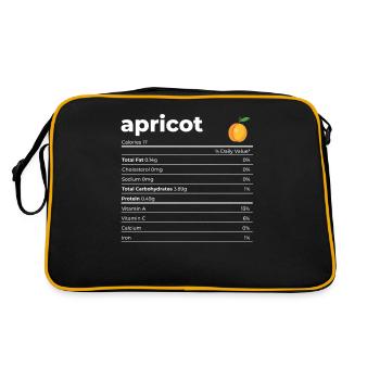 Nutrion Faits Abricot - Sac Retro - noir/or - Dos
