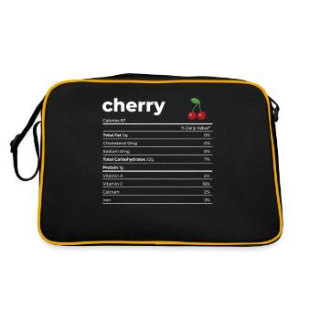 Nutrion Facts Cherry - Retro Bag - black/gold - Back