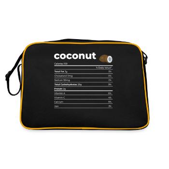 Nutrion Facts Coconut - Retro Bag - black/gold - Back