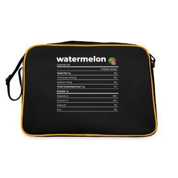 Nutritional Information Watermelon - Retro Bag - black/gold - Back