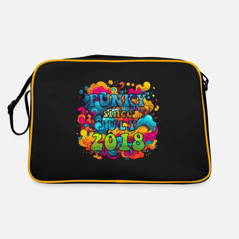 Funky Geburtstag: Juli 2018 - Psychadelic Retro Tasche