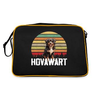 Hovawart propriétaire chien fermier Pure race - Sac Retro - noir/or - Dos