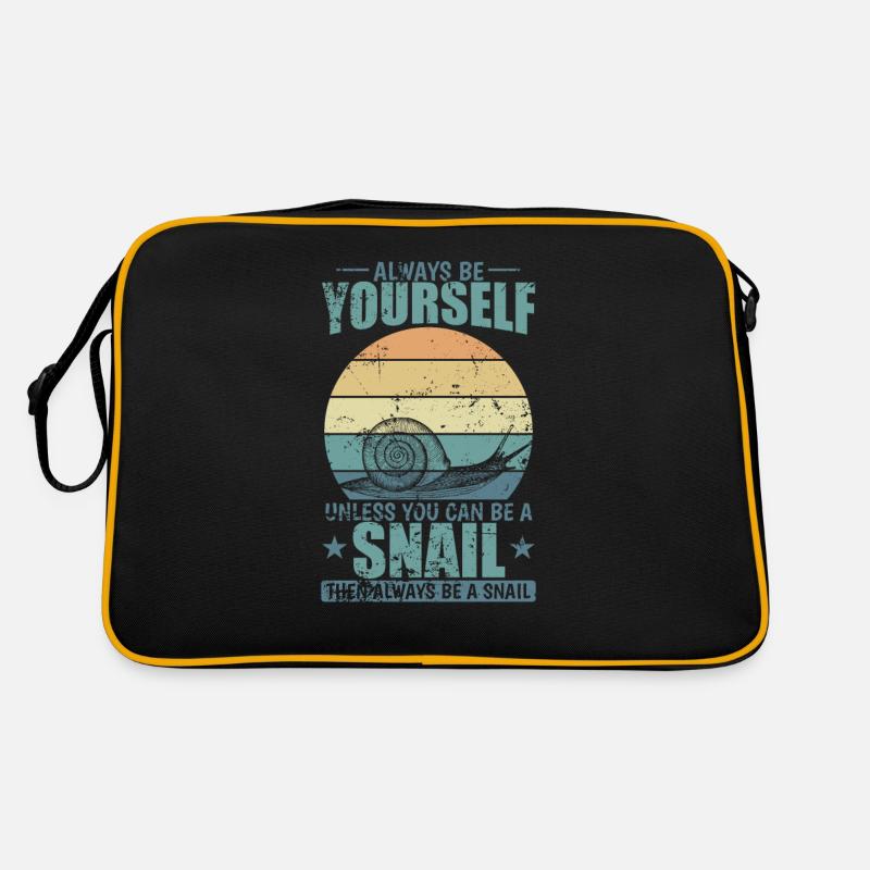 Be a Snail if you can Snail Shell Animal Retro Bag