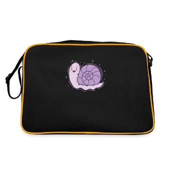 Escargot, Coquille d’escargot, Animal - Sac Retro - noir/or - Dos
