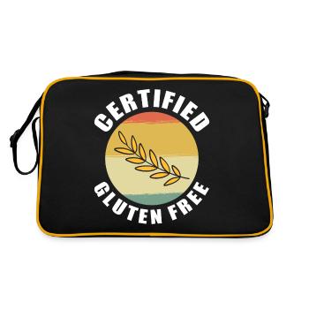 Certified Gluten Free - Retro Bag - black/gold - Back