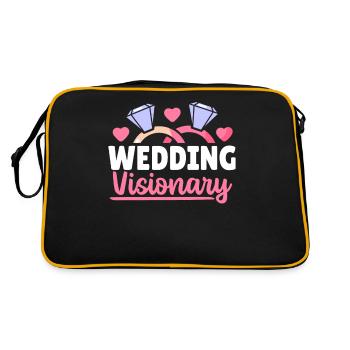 Planificateur de mariage visionnaire de mariage - Sac Retro - noir/or - Dos