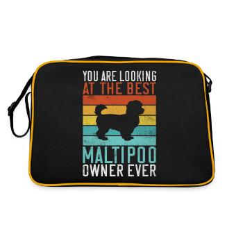 Cadeaux Maltipoo - Sac Retro - noir/or - Dos