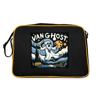 Van Ghost Art Teacher Halloween - Retro Bag - black/gold - Back
