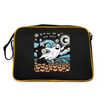 Van Ghost Art Teacher Halloween - Retro Bag - black/gold - Back