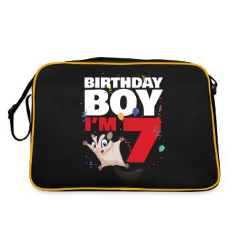 Birthday boy or girl in 8 Sugar Glider - Retro Bag - black/gold - Back