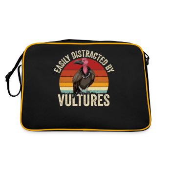 Retro-Geier - Retro Tasche - Schwarz/Gold - Hinten
