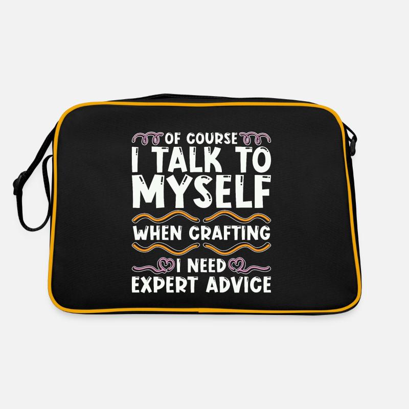 Scrapbooking Of Course I Talk To Myself Artwork Retro Tasche