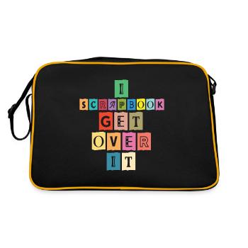 Scrapbooking I Scrapbook Get Over It Journaling - Retro Bag - black/gold - Back