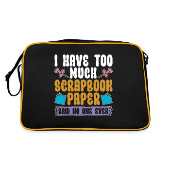 Scrapbooking I Have Too Much Scrapbook Journaling - Retro Bag - black/gold - Back