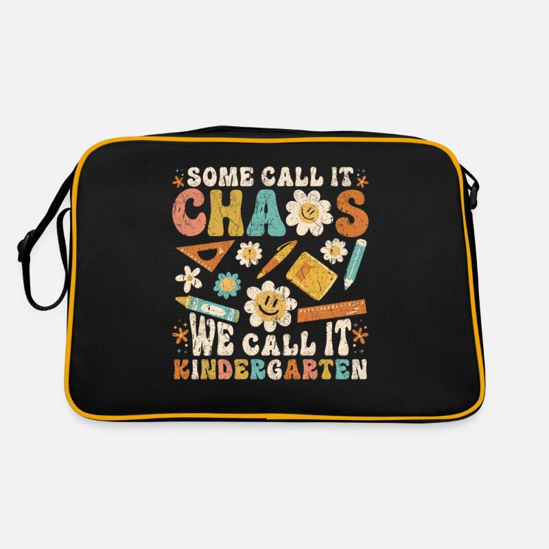 Some Call It Chaos We Call It Kindergarten Teacher Retro Bag