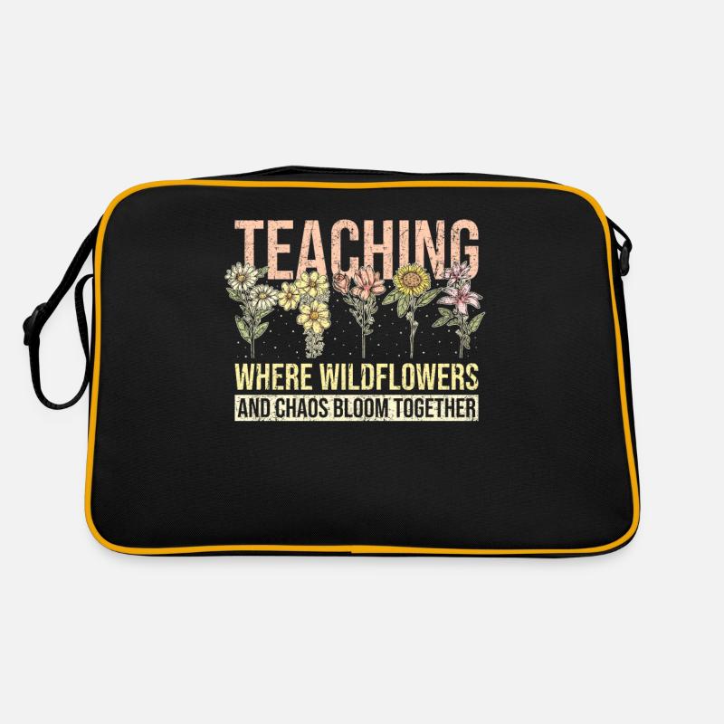 Enseignant Funny Flower Teaching Sac Retro