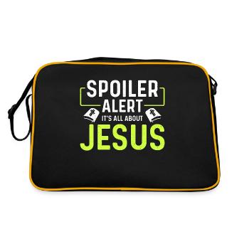 Theology Spoiler Alert It's All About Religious - Retro Bag - black/gold - Back