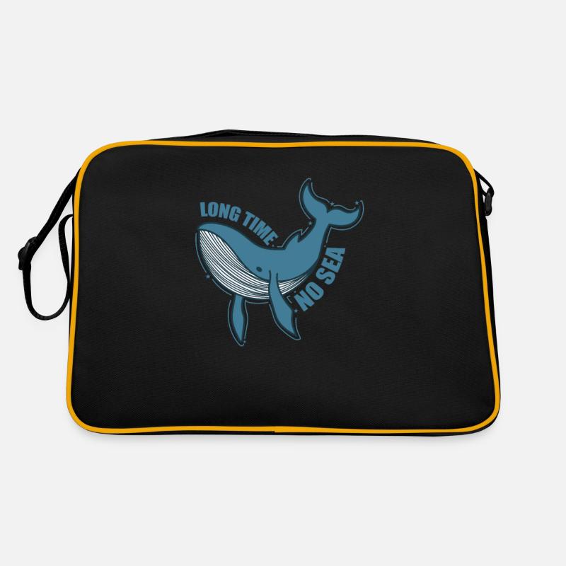 Longtemps pas de baleine de mer dans l’océan Sac Retro