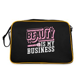 Esthéticienne La beauté est mon entreprise Cosmétologue - Sac Retro - noir/or - Dos