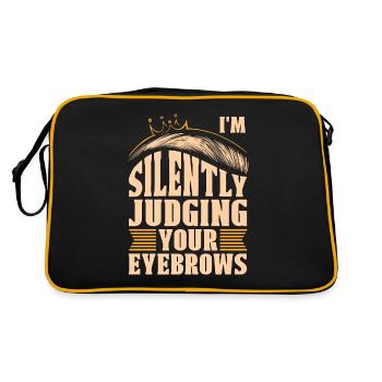 Esthéticienne Je juge silencieusement votre esthéticienne - Sac Retro - noir/or - Dos