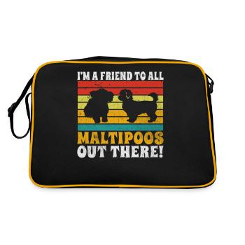 Cadeaux Maltipoo - Sac Retro - noir/or - Dos