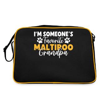 Cadeaux Maltipoo - Sac Retro - noir/or - Dos