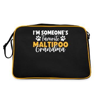 Cadeaux Maltipoo - Sac Retro - noir/or - Dos