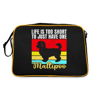 Cadeaux Maltipoo - Sac Retro - noir/or - Dos