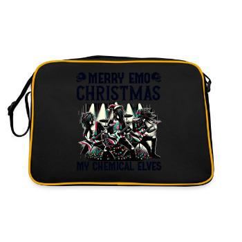 Merry Emo Christmas My Chemical Elves Emocore - Retro Bag - black/gold - Back