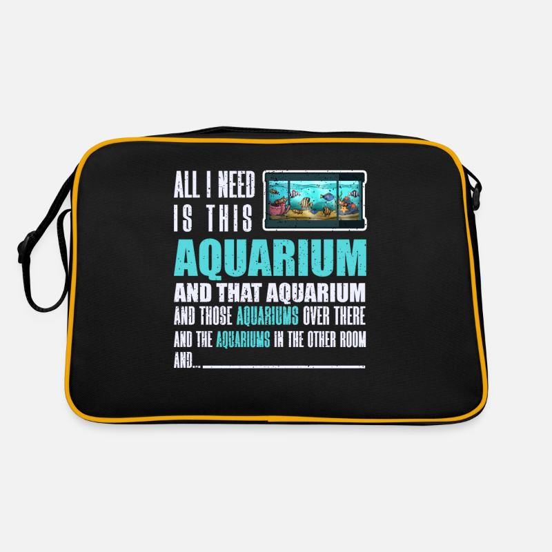 Aquarium Fisch Geschenk Retro Tasche