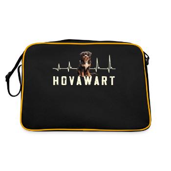 Heartbeat Hovawart propriétaire chien fermier - Sac Retro - noir/or - Dos