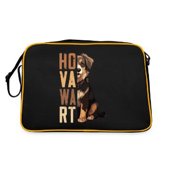 Hovawart propriétaire Farmer Dog Purebred Retro - Sac Retro - noir/or - Dos