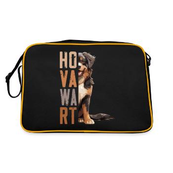 Hovawart propriétaire Farmer Dog Purebred Retro - Sac Retro - noir/or - Dos